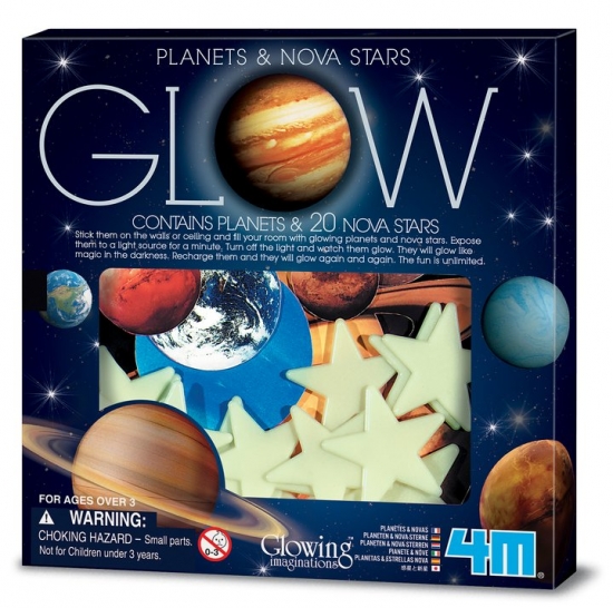 Glow Planets & Nova Star In Box i gruppen Barn og foreldre / Barnerommet / Barneromsinnredning / Dekorasjon / Dekorasjon hos Kpbarnvagn (5635)