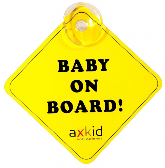 Axkid Skylt Baby On Board i gruppen Bilbarnstolar / Tillbehr hos Kpbarnvagn (800507)