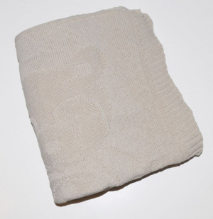 Virkad filt Panda Beige NG Baby