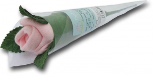 BabyBlooms Rosenknopp strumpor rosa