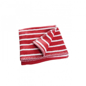 F�rg & Form barnfilt Randig r�d