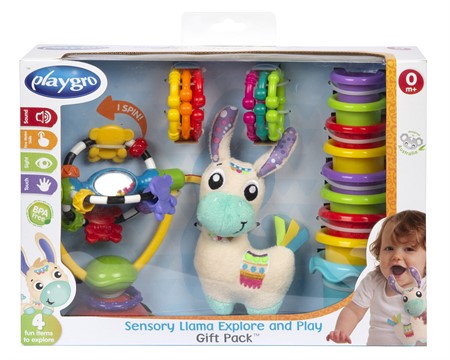 Playgro gavesett Sensory Llama i gruppen Leker / Babyleker 0-1 r / Aktivitetsleker hos Kpbarnvagn (010899)