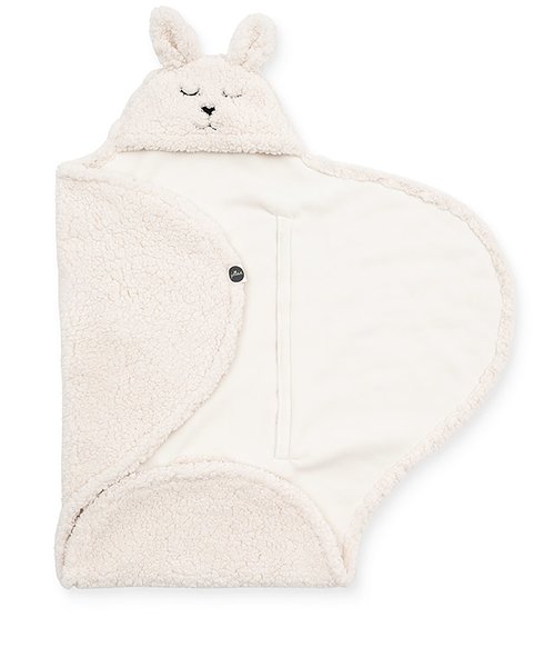 Jollein Bunny Omslagsvognpose Off-White i gruppen Bilbarnestoler / Tilbehr / Bilstolposer/soveposer hos Kpbarnvagn (032-566-65331)