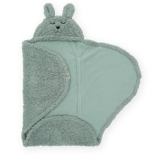 Jollein Bunny Omslagsvognpose Green i gruppen Bilbarnestoler / Tilbehr / Bilstolposer/soveposer hos Kpbarnvagn (032-566-66018)