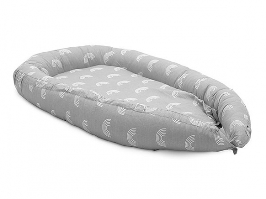 Jollein Babynest Rainbow Storm Grey i gruppen Barn og foreldre / Barnerommet / Babynest hos Kpbarnvagn (046-001-65290)