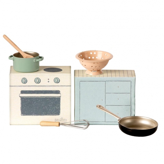 Maileg Cooking Set i gruppen Leker / Leker fra 3 r / Dukker & dukkeklr hos Kpbarnvagn (11-0112-00)