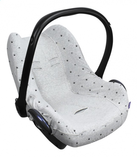 Dooky Seat Cover 0+ Grey Crowns/ beskyttelse til stoffet i gruppen Bilstoler / Tilbehr / Annet tilbehr hos Kpbarnvagn (126823)