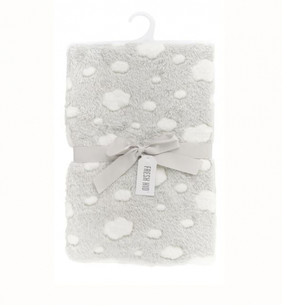 Fresh Kid Babyteppe Fluffy Fleece Moln Gr
