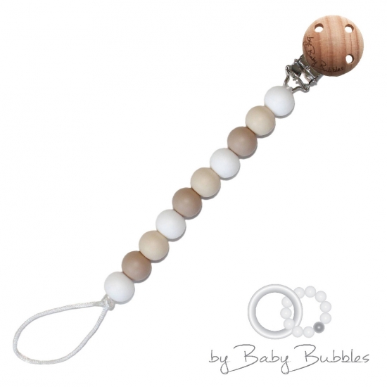 By Baby Bubbles Smokkeholder Toasted Marshmallows i gruppen Barn og foreldre / Baderom og utstyr / Smokker & Smokkesnor hos Kpbarnvagn (180487)