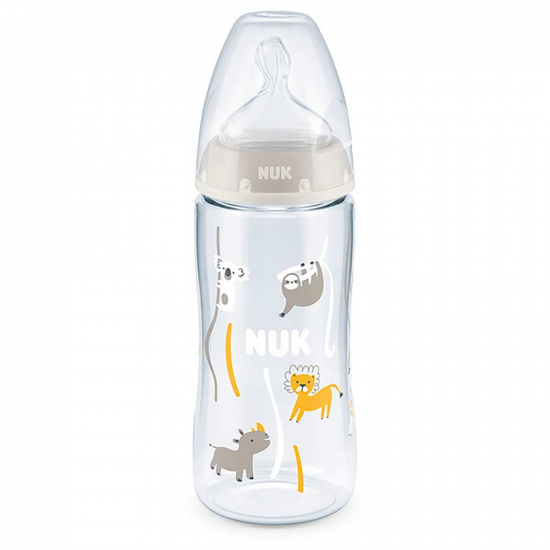 NUK First Choice+ Tåteflaske 6-18 mån 300 ml i gruppen Barn og foreldre / Spise & drikke / Tåteflasker & kopper hos Köpbarnvagn (216290)