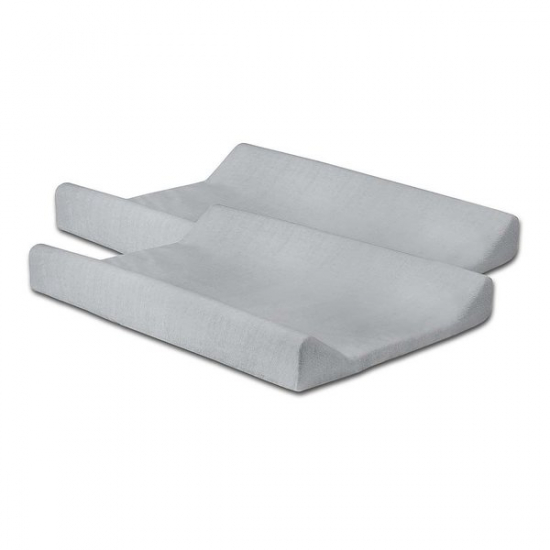 Jollein Overtrekk for stellematte, Soft Grey (2p) i gruppen Barn og foreldre / Barnerommet / Barneromsinnredning hos Kpbarnvagn (2550-503-00078)