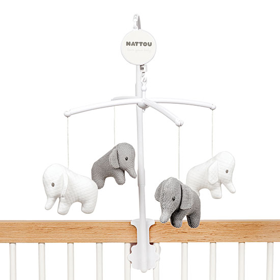 Nattou Tembo Sengemobil Elefant i gruppen Leker / Babyleker 0-1 år / Uro til seng hos Köpbarnvagn (41010-85)