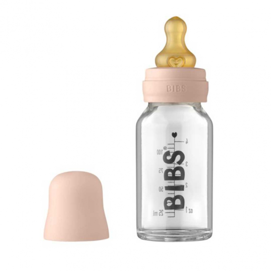Bibs Tteflaske Glass 110ml, Blush