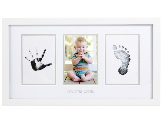 Pearhead Babyprints Fotoram Vit i gruppen Barn & Frlder / Barnrum  / Inredning / Avtryck & minnesbcker hos Kpbarnvagn (6989046300296)