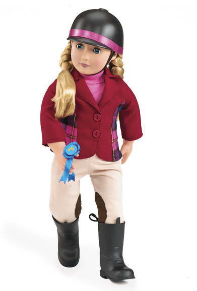 Our Generation 45 cm Dukke Lily Anna i stallen  Nesten ekte  Leker