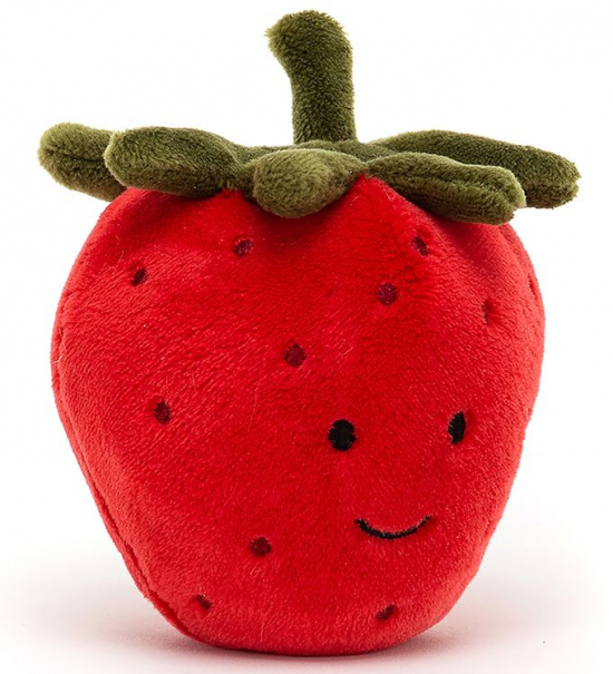 Jellycat Fabulous Fruit Jordgubbe i gruppen Leksaker / Babylek 0-1 r / Nallar & mjuka djur hos Kpbarnvagn (FABF6S)