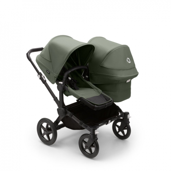 Bugaboo Donkey 5 Duo Black/Forest Green i gruppen Barnvagnar  / Varumrken / Bugaboo / Bugaboo Donkey 5 hos Kpbarnvagn (PKTbdonkey3)