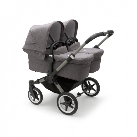 Bugaboo Donkey 5 Twin Graphite/Grey Melange i gruppen Barnevogner / Varemerker / Bugaboo / Bugaboo Donkey 5 hos Kpbarnvagn (PKTbdonkey6)