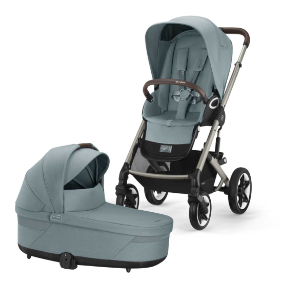 Cybex Talos S Lux 2023 Duo Komplett, Sky Blue i gruppen Barnevogner / Varemerker / Cybex / Cybex Talos S Lux hos Kpbarnvagn (Pktcytal4)