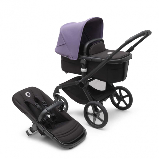 Bugaboo Fox 5 Black/Mid.Black/Astro Purple i gruppen Barnevogner / Varemerker / Bugaboo / Bugaboo Fox 5 hos Kpbarnvagn (Pktfox5-1)