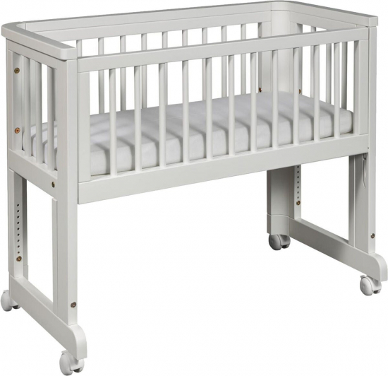 Troll Bedside Crib Sun Hvit i gruppen Barn og foreldre / Barnerommet / Sprinkelsenger & Vugger / Vugger & minisenger hos Kpbarnvagn (SU0627VIT)