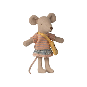 Maileg Ballerina Mus Lillesøster med veske