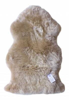 BOZZ Lammeskinn Langharet Linen Beige