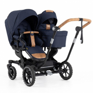 Emmaljunga 2024 NXT Twin 735 Flat Søskenvogn Outdoor Navy