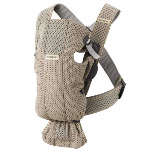 BabyBjörn Bæresele Mini 3D Mesh Gråbeige