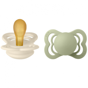 Bibs Smokk Supreme Latex 2-pak 6-18 mnd Ivory/Sage