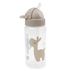 Done By Deer Vannflaske med sugerør Lalee Sand