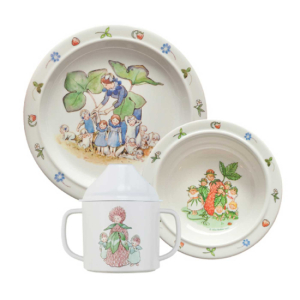 Elsa Beskow Blomsterbarna Barneservise 3 deler