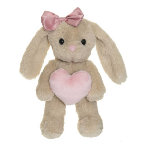 Teddykompaniet Kanin Tyra med hjerte Beige