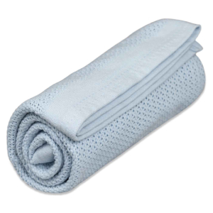Vinter & Bloom Soft Grid Øko Helseteppe True Blue