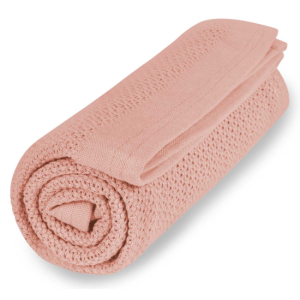 Vinter & Bloom Soft Grid Øko Helseteppe Cloud Pink