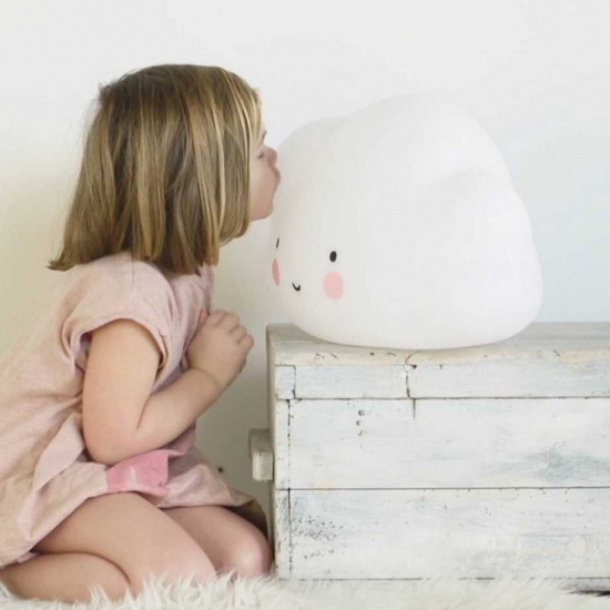 A Little Lovely Company Lampa Stor Moln Hvit | Nattlys Lamper A Little Lovely Company Lampa Stor Moln Hvit | Nattlys Lamper