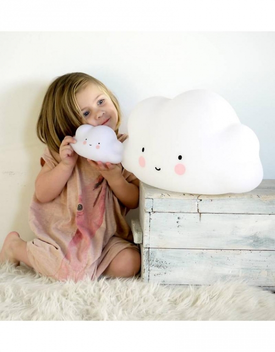 A Little Lovely Company Lampa Stor Moln Hvit | Nattlys Lamper A Little Lovely Company Lampa Stor Moln Hvit | Nattlys Lamper
