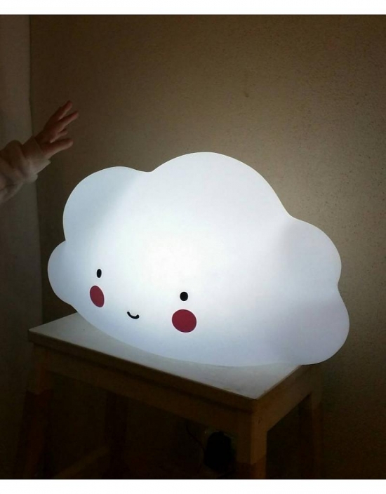 A Little Lovely Company Lampa Stor Moln Hvit | Nattlys Lamper A Little Lovely Company Lampa Stor Moln Hvit | Nattlys Lamper