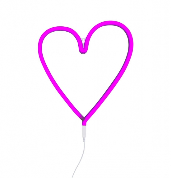 A Little Lovely Neon Light Heart Pink | Vegglamper Lamper A Little Lovely Neon Light Heart Pink | Vegglamper Lamper