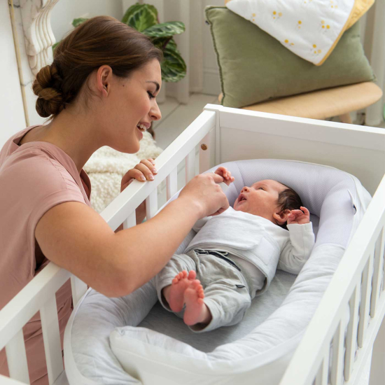 Doomoo Babynest Melert Hvit