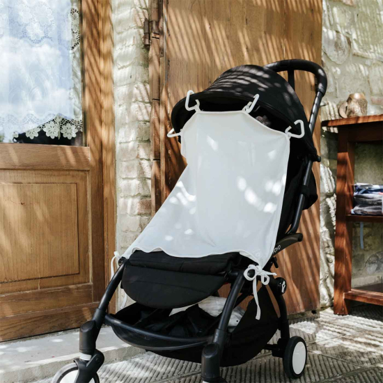 Geggamoja UV-gardin til vogn Offwhite