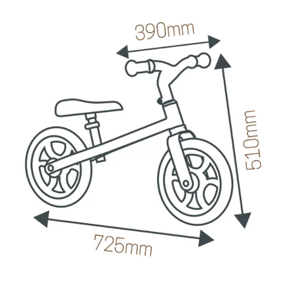 Smoby Balansesykkel Beige