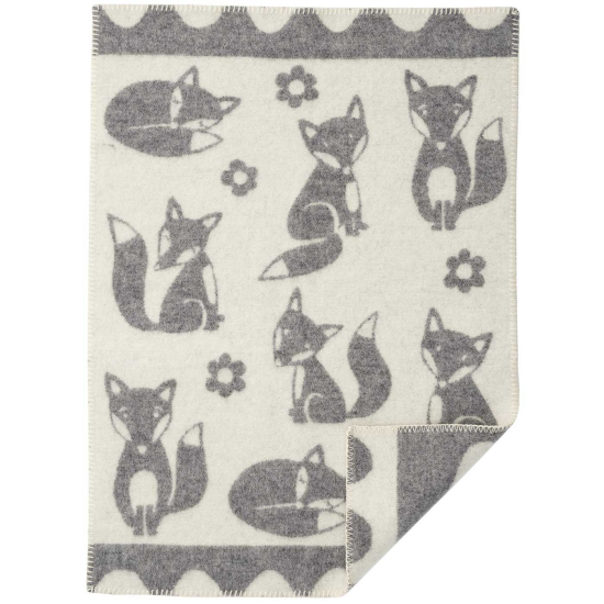 Klippan Babypledd Lammeulll Fox Grey