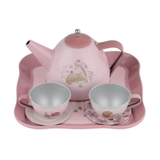 Little Dutch Teservis i veske Rosa Fairy Garden