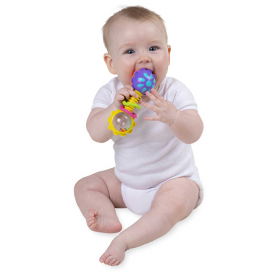 Playgro Rangle Twisting Barbell Rattle