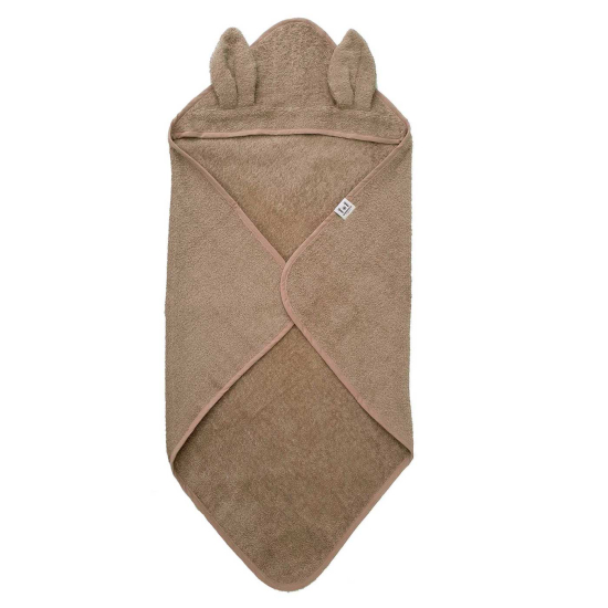 Summerville Badcape Kanin warm taupe GOTS