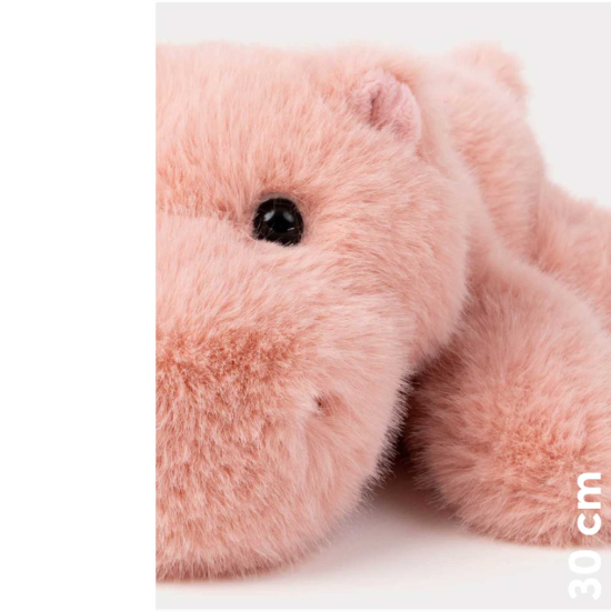 Teddykompaniet Soft Squad Flodhest Rosa