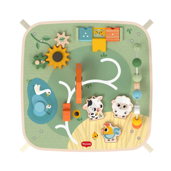 Tiny Love aktivitetsbord i tre Farmers Funday