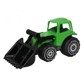 Plasto Traktor med frontlaster Grnn 32 cm