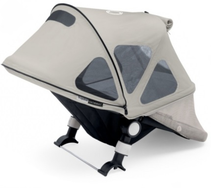 Bugaboo Donkey Breezy Sun Canopy Arctic Grey i gruppen Barnevogner / Varemerker / Bugaboo / Bugaboo tilbehør hos Köpbarnvagn (180322AG01)